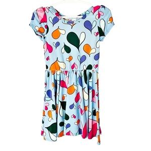 Dot Dot Smile Twirly Blue Heart Dress